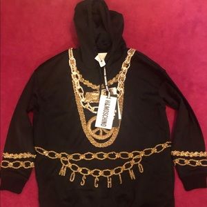 H&M Moschino Black Hooded Dress